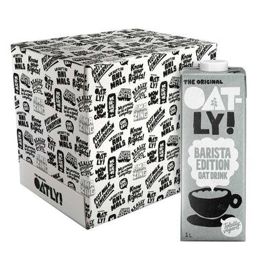 Avena en liquida OATLY! Barista caja 1 kg pack x 6 u